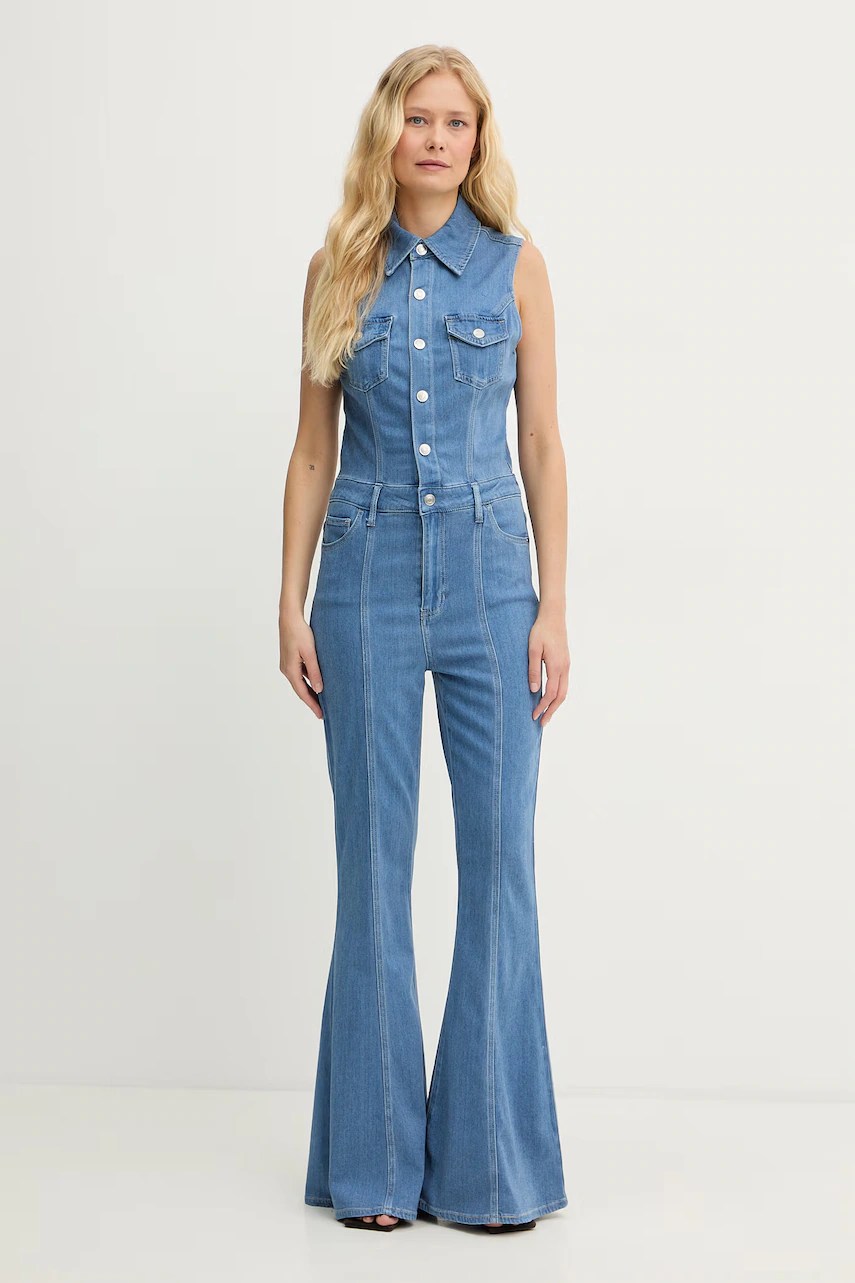 Guess salopetă pentru femei din vâscoză HARLO Guess salopetă pentru femei din vâscoză HARLO