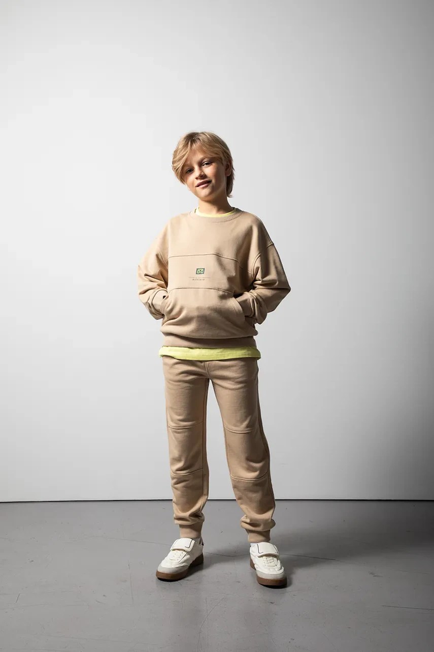 Pantaloni de trening coccodrillo pentru copii din bumbac Pantaloni de trening coccodrillo pentru copii din bumbac