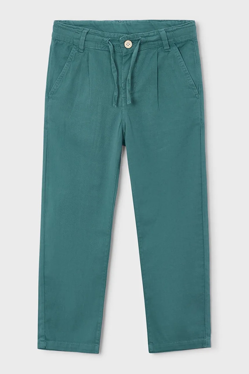 Pantaloni mayoral pentru copii cu adaos de in Pantaloni mayoral pentru copii cu adaos de in