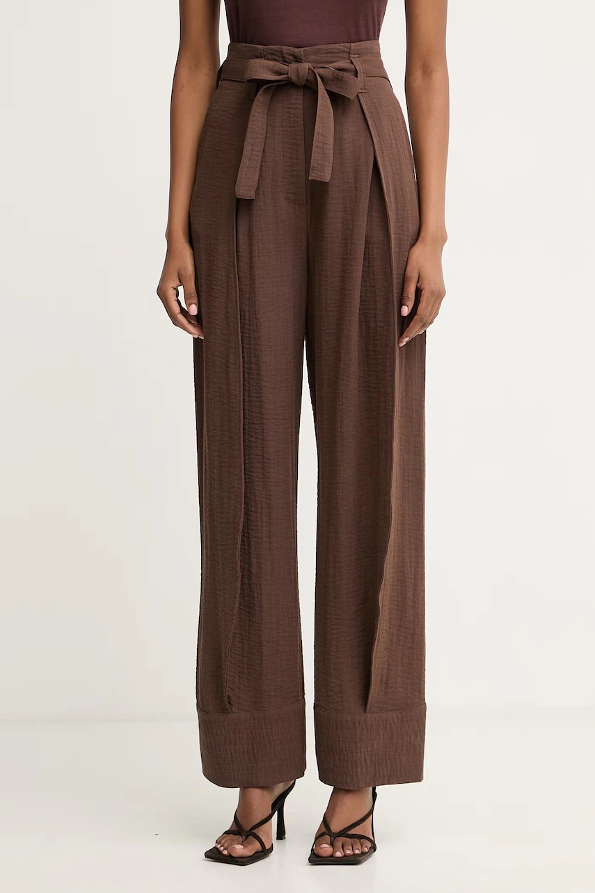 Pantaloni din pânză pentru femei simona corsellini Pantaloni din pânză pentru femei simona corsellini