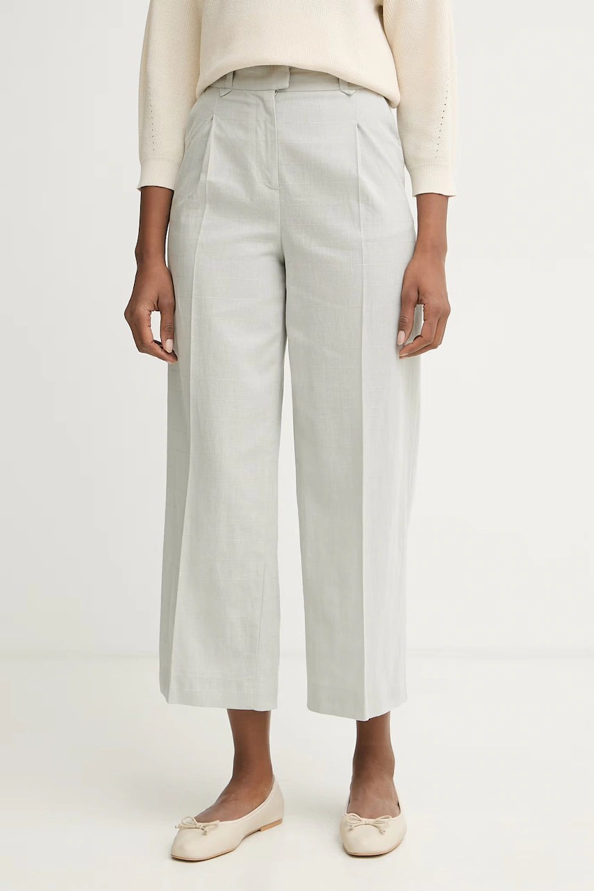 Pantaloni din stofă pentru femei united colors of benetton, cu in Pantaloni din stofă pentru femei united colors of benetton, cu in