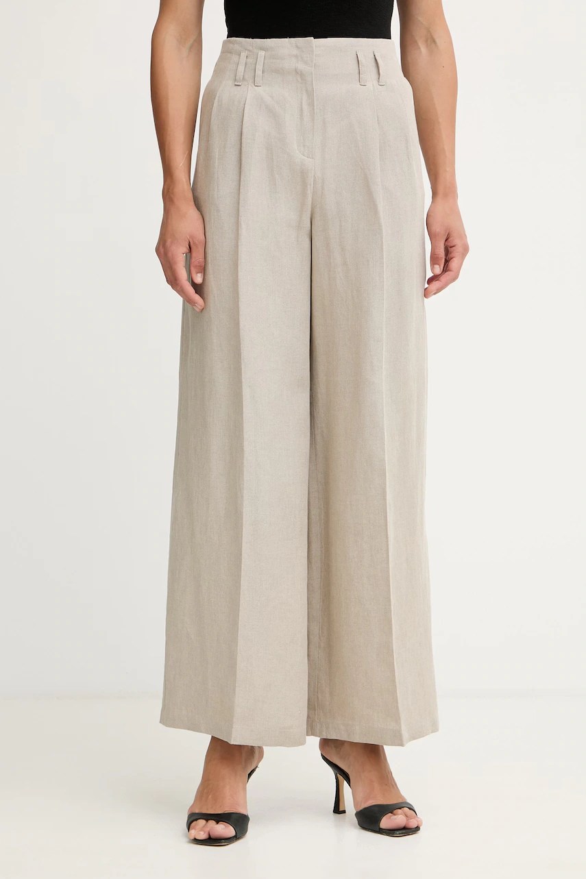 Pantaloni din in pentru femei max&co. MCOAMACA Pantaloni din in pentru femei max&co. MCOAMACA