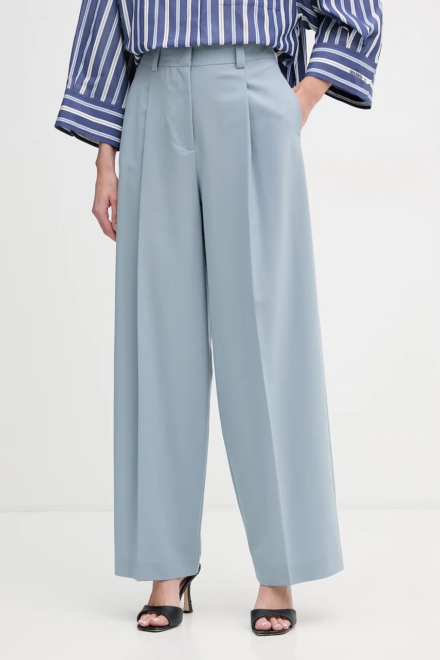 Pantaloni de costum max&co. din lână pentru femei MCOFONTE Pantaloni de costum max&co. din lână pentru femei MCOFONTE