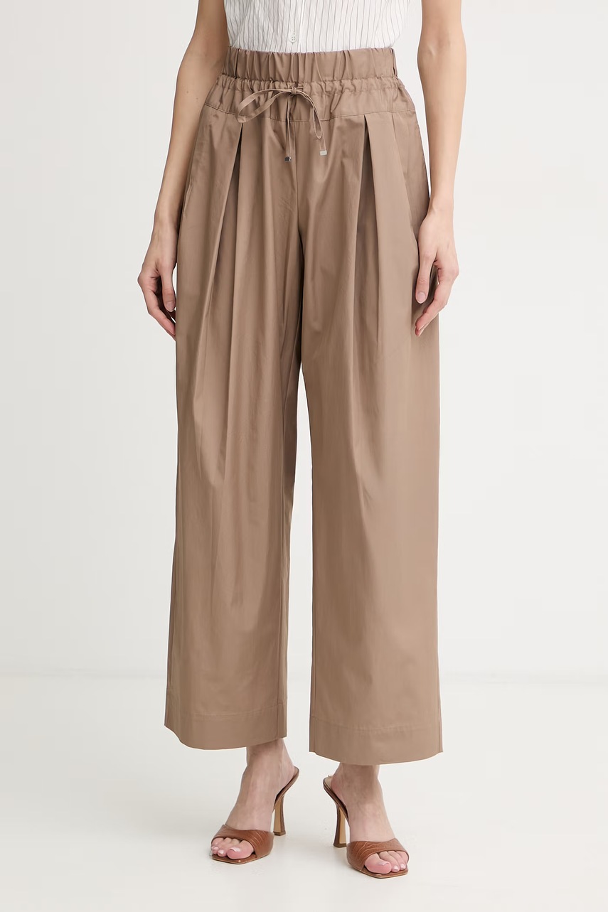 Pantaloni din bumbac MCOOTTO pentru femei – max&co. Pantaloni din bumbac MCOOTTO pentru femei – max&co.
