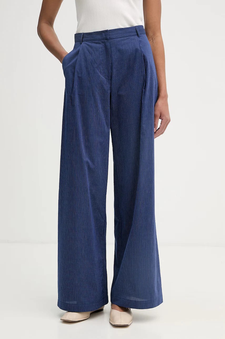 Pantaloni straight sessun pentru femei, din bumbac Pantaloni straight sessun pentru femei, din bumbac