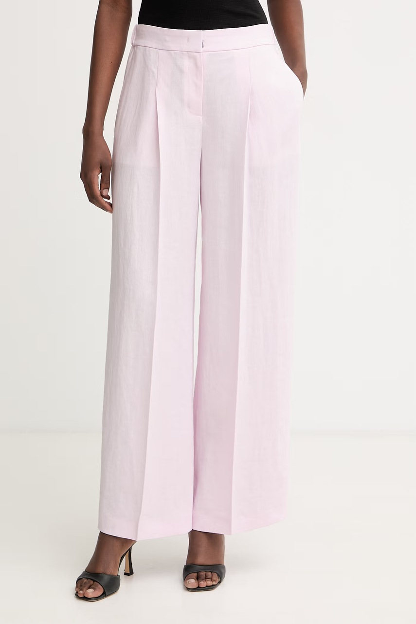 Pantaloni BOSS pentru femei din in Tiana11 Pantaloni BOSS pentru femei din in Tiana11