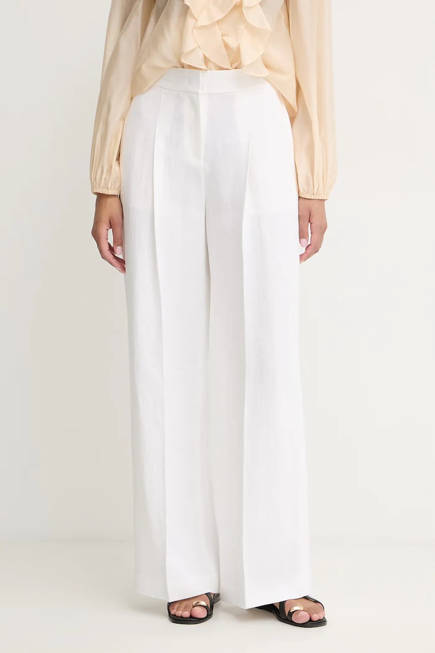 Pantaloni BOSS din in pentru femei, model Tiana11 Pantaloni BOSS din in pentru femei, model Tiana11