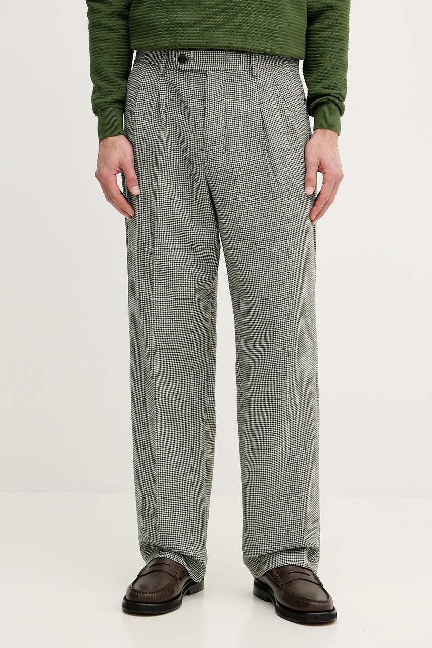Pantaloni din lână tommy hilfiger Pantaloni din lână tommy hilfiger