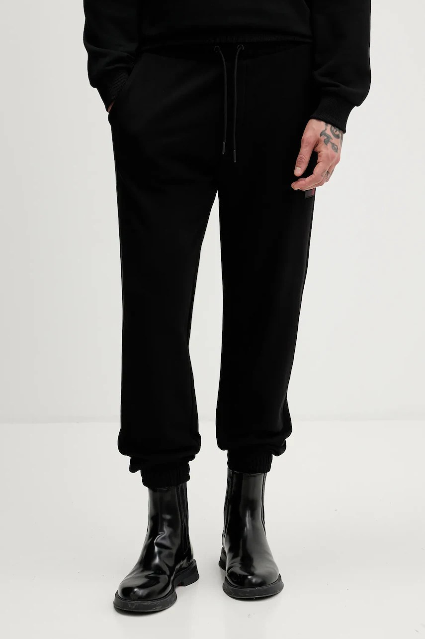 Pantaloni de trening bărbați HUGO din bumbac Danopan Pantaloni de trening bărbați HUGO din bumbac Danopan