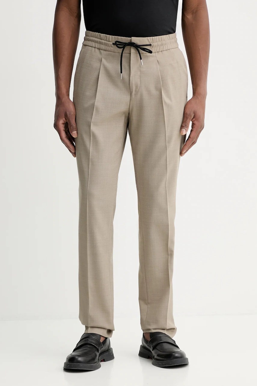 Pantaloni cu lână HUGO Getlin251F3 Pantaloni cu lână HUGO Getlin251F3