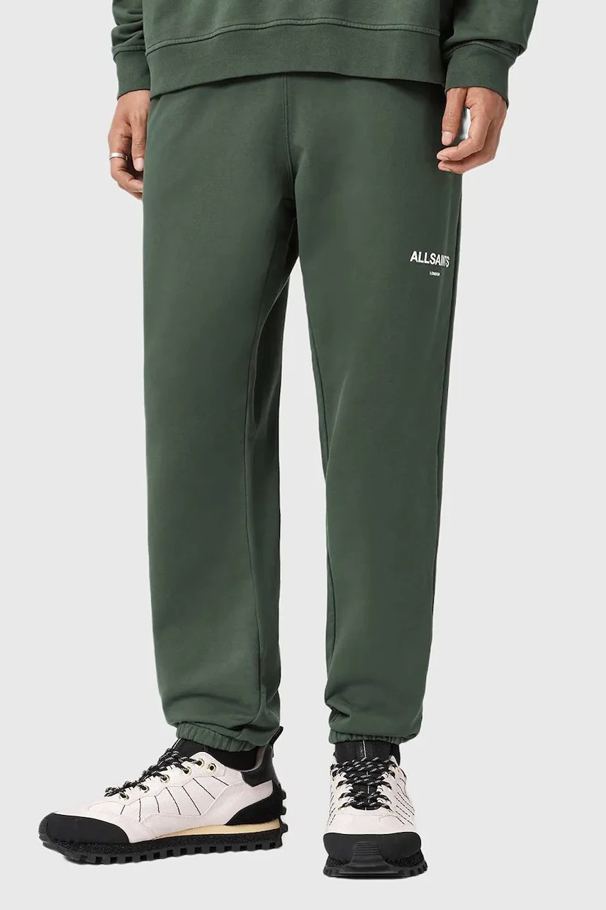 Pantaloni de trening bărbați AllSaints din bumbac Pantaloni de trening bărbați AllSaints din bumbac