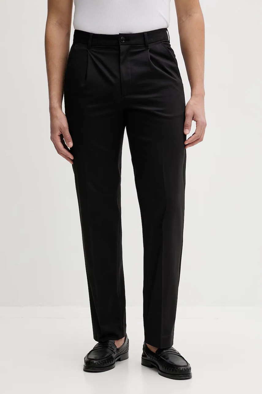 Pantaloni drepți pentru bărbați calvin klein, din bumbac Pantaloni drepți pentru bărbați calvin klein, din bumbac