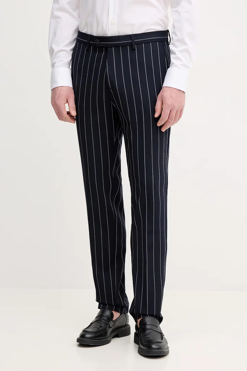 Pantaloni de costum pentru bărbați united colors of benetton, cu vâscoză Pantaloni de costum pentru bărbați united colors of benetton, cu vâscoză
