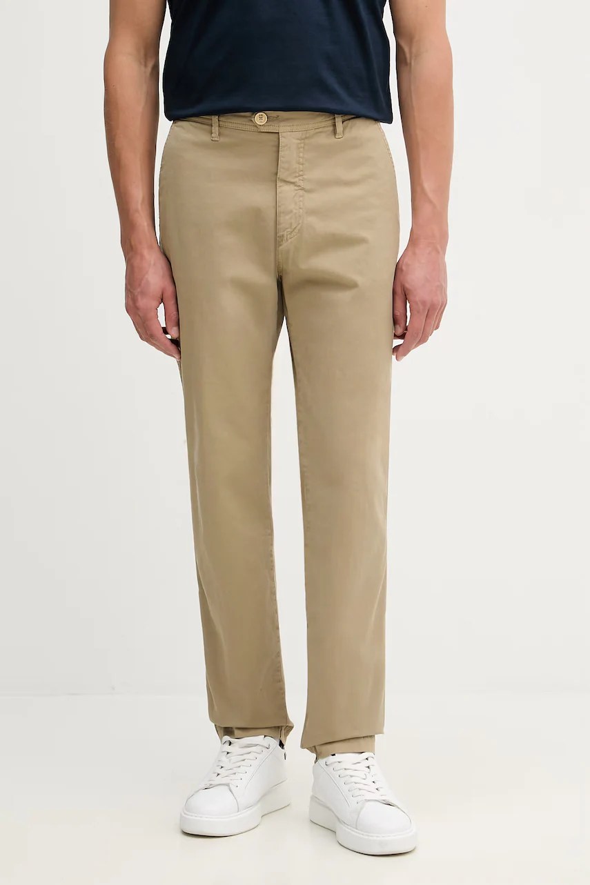 Pantaloni aeronautica militare regular pentru bărbați, din bumbac cu elastan Pantaloni aeronautica militare regular pentru bărbați, din bumbac cu elastan