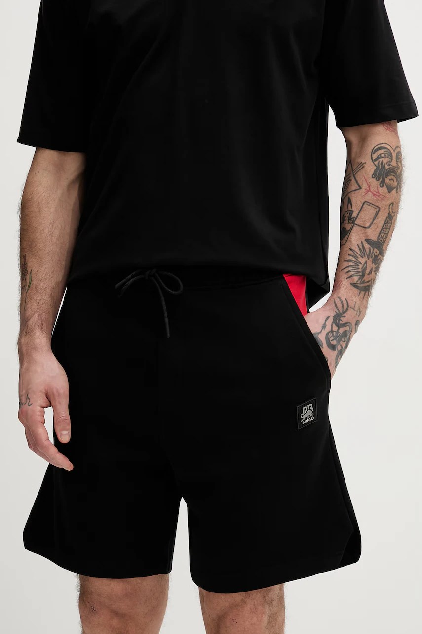 Pantaloni scurți de trening HUGO pentru bărbați, din bumbac despen_rb Pantaloni scurți de trening HUGO pentru bărbați, din bumbac despen_rb