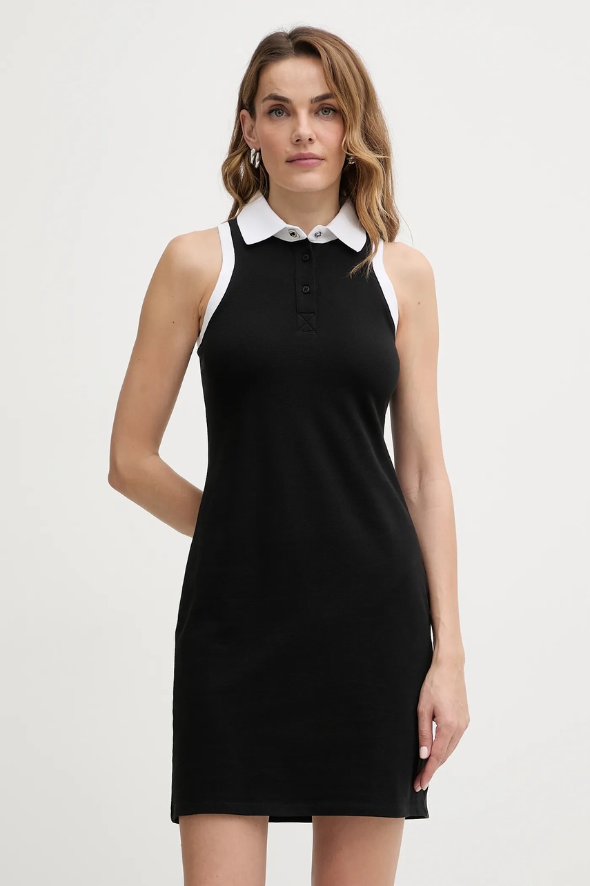 Karl lagerfeld rochie din bumbac IKON Karl lagerfeld rochie din bumbac IKON