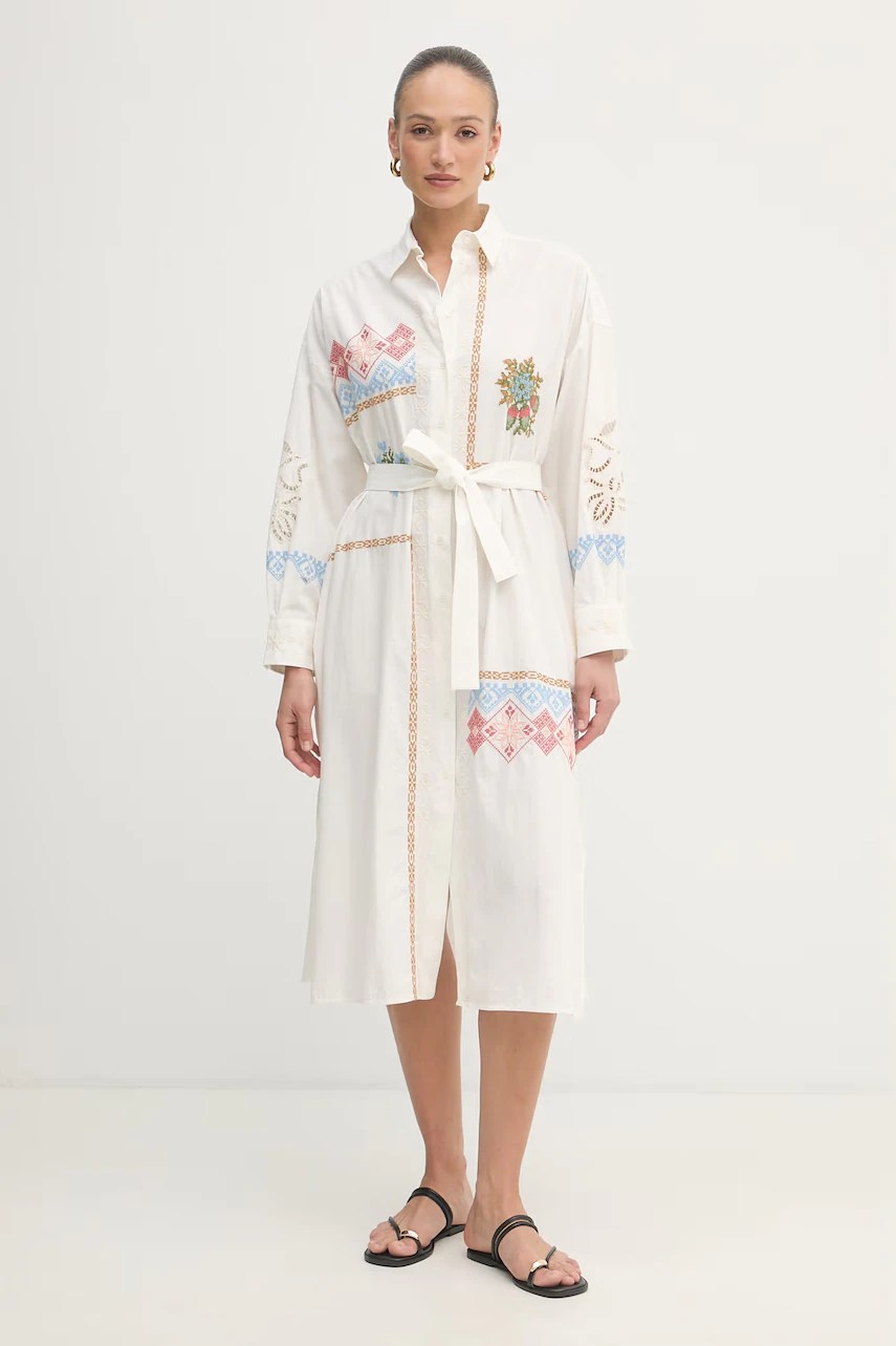 Rochie tip cămașă din bumbac weekend max mara Rochie tip cămașă din bumbac weekend max mara