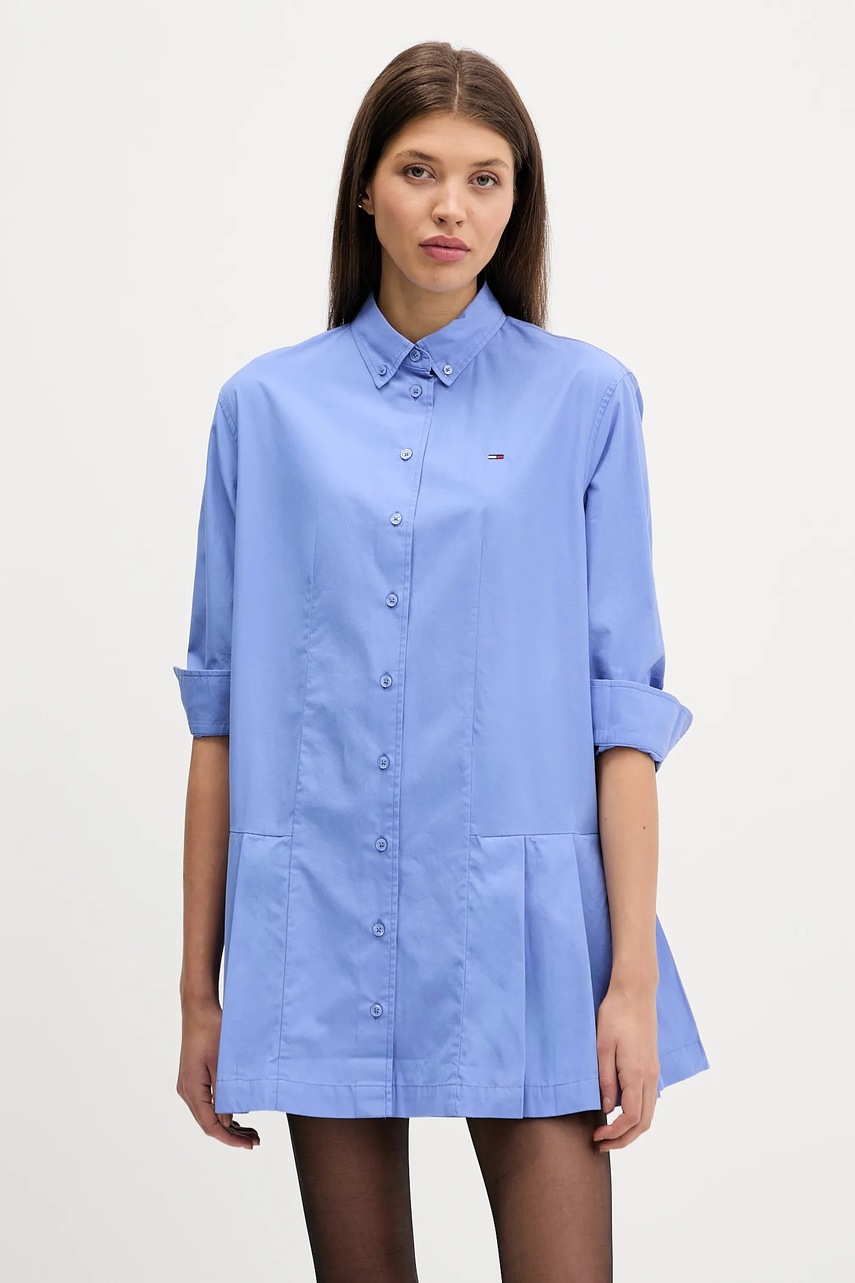 Rochie din bumbac organic tommy jeans Rochie din bumbac organic tommy jeans