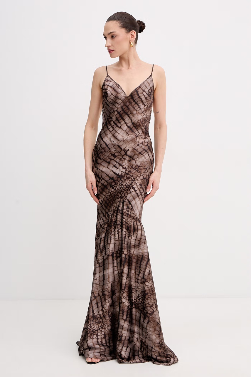 Rochie elisabetta franchi din viscoză cu croială maxi Rochie elisabetta franchi din viscoză cu croială maxi