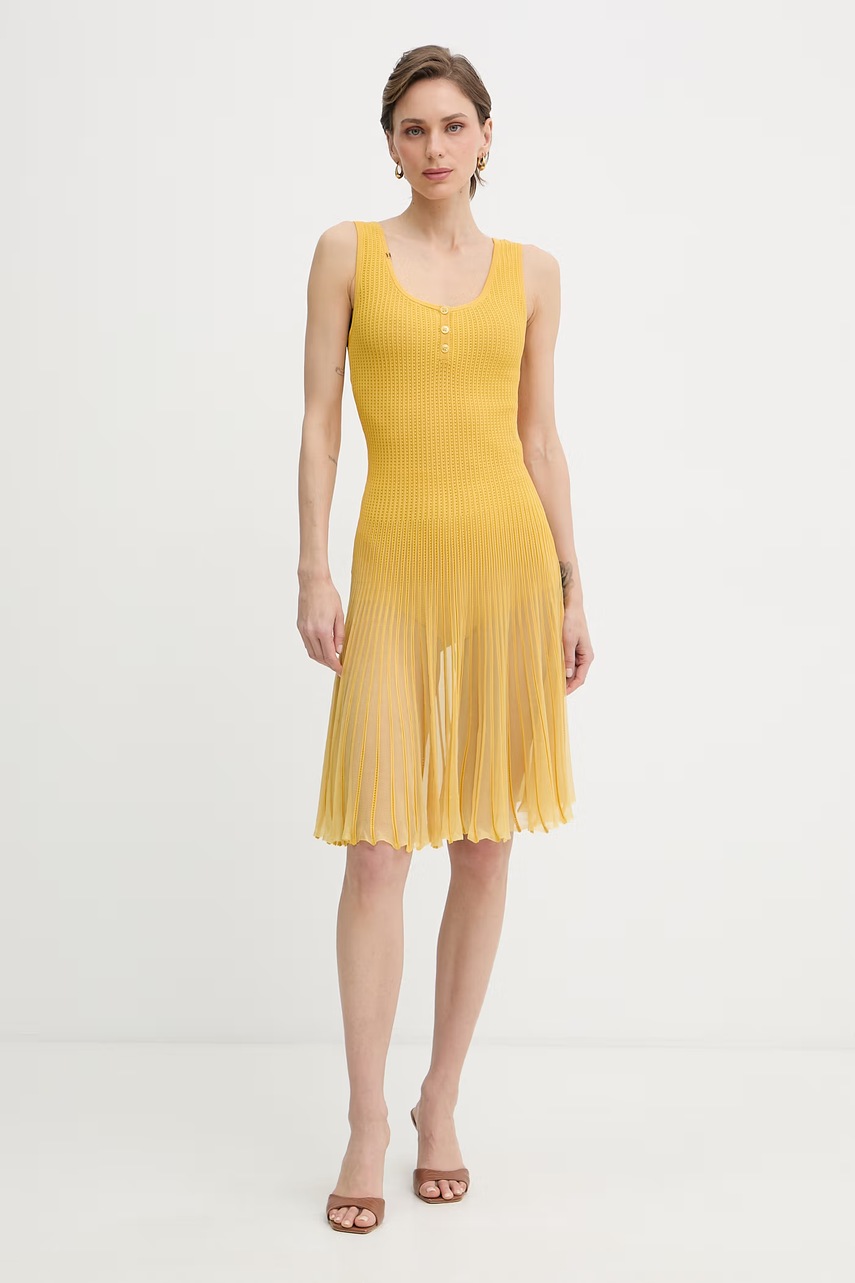 Rochie evazată elisabetta franchi din vâscoză Rochie evazată elisabetta franchi din vâscoză