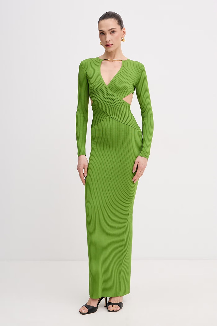 Rochie bodycon elisabetta franchi din vâscoză Rochie bodycon elisabetta franchi din vâscoză