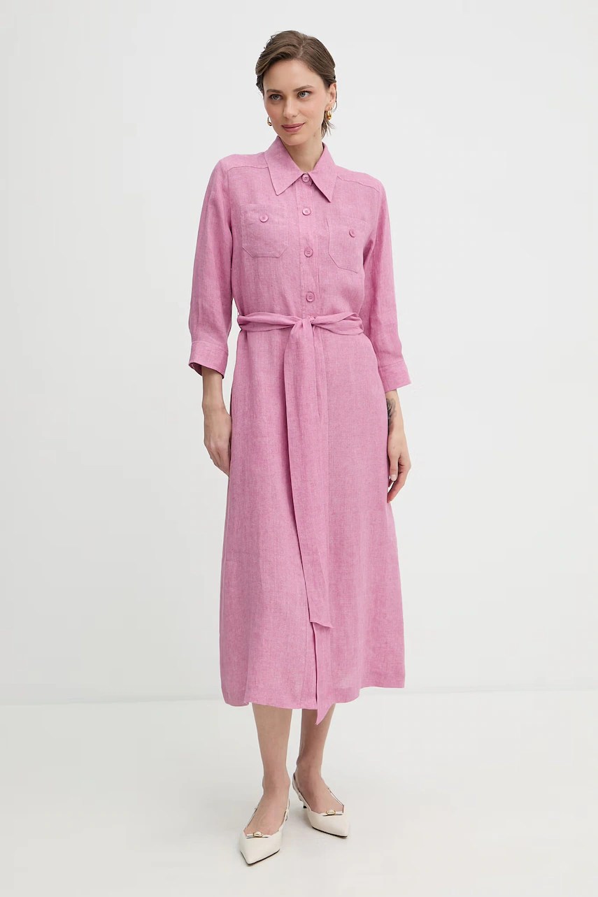 Rochie tip cămașă luisa spagnoli din polesana Rochie tip cămașă luisa spagnoli din polesana