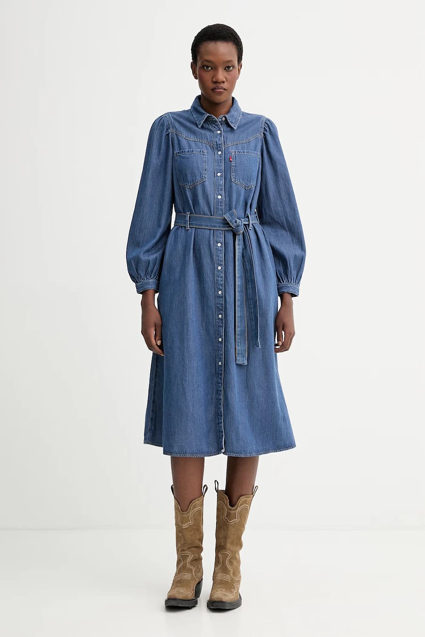 Rochie jeans levi’s JOURNEY LS MAXI Rochie jeans levi’s JOURNEY LS MAXI
