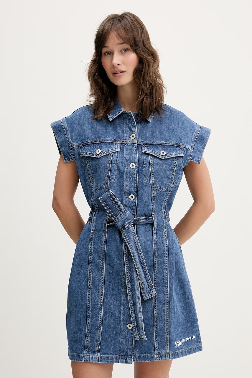 Rochie din denim karl lagerfeld jeans Rochie din denim karl lagerfeld jeans