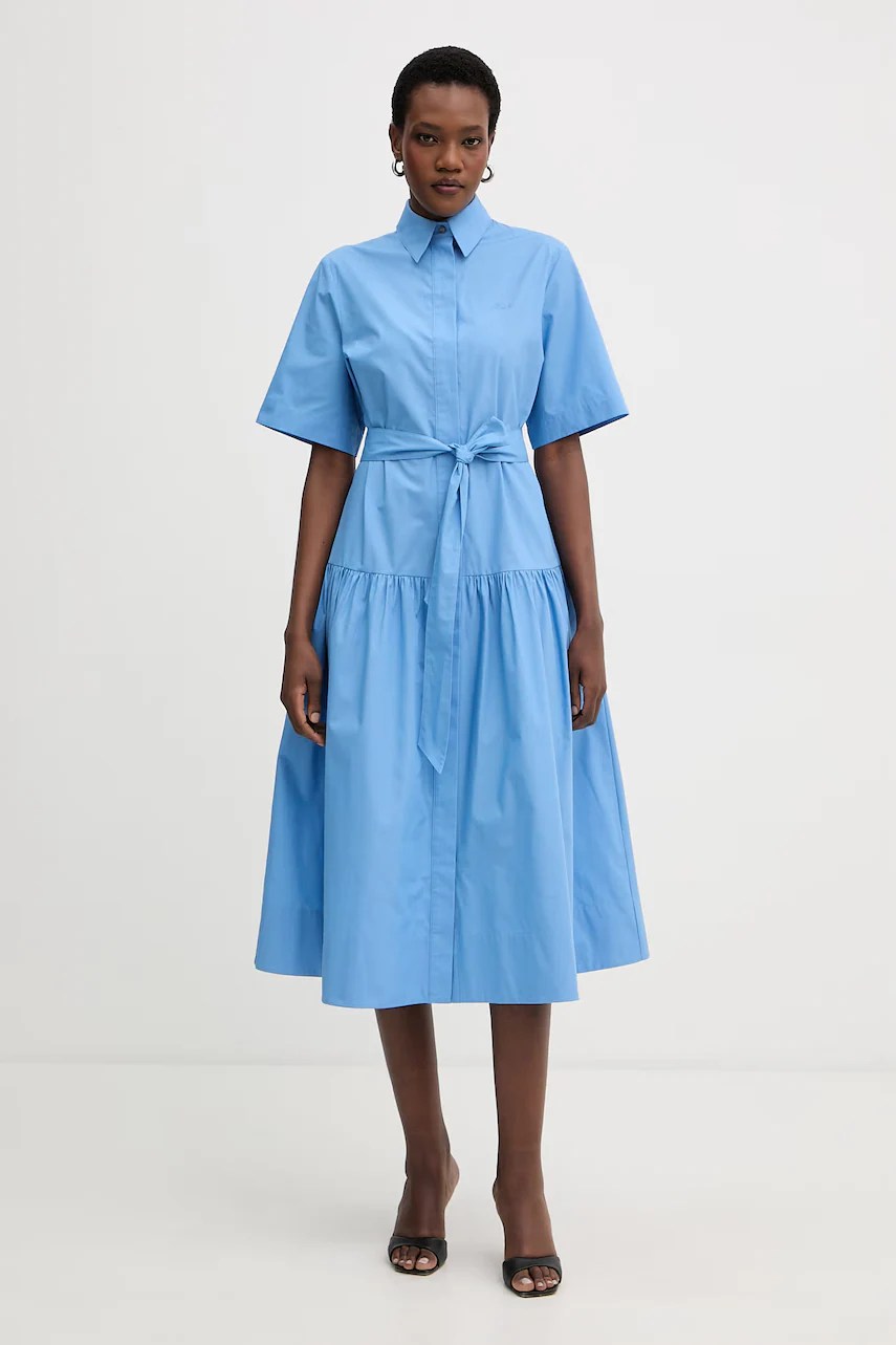 Rochie tip cămașă din bumbac karl lagerfeld Rochie tip cămașă din bumbac karl lagerfeld