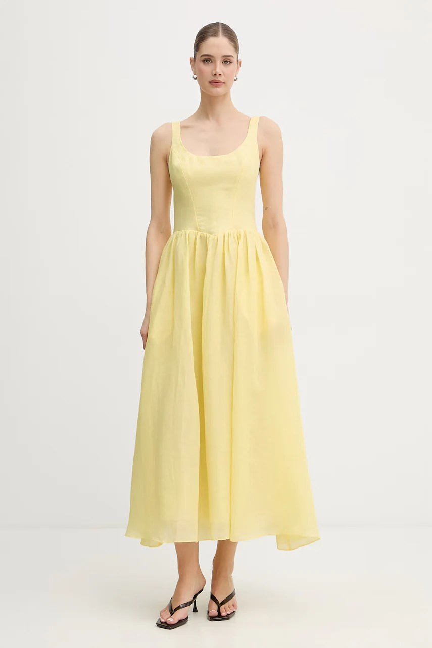 Rochie princess cu bumbac bardot Rochie princess cu bumbac bardot