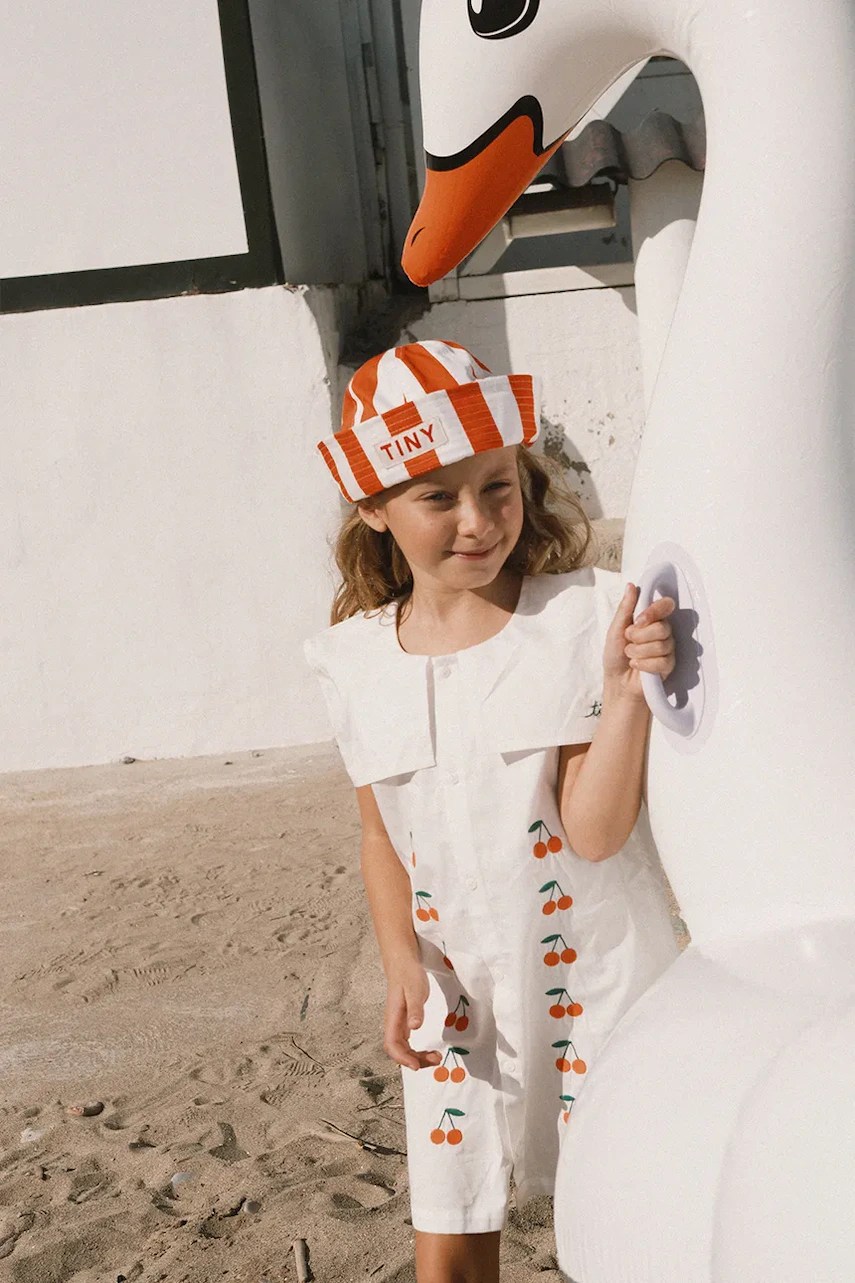 Rochie din bumbac pentru copii tinycottons MINI CHERRIES TWILL Rochie din bumbac pentru copii tinycottons MINI CHERRIES TWILL