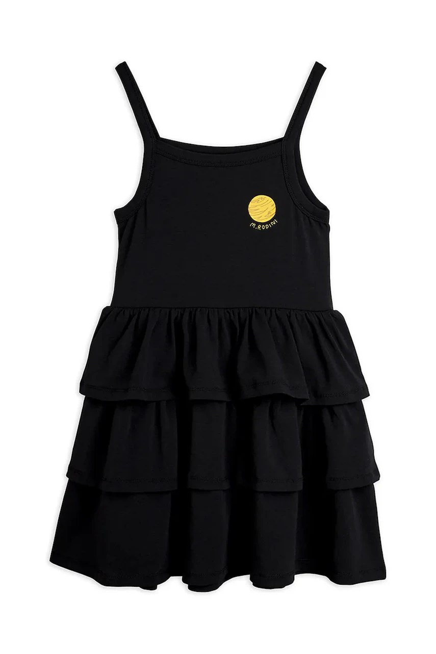 Mini rodini rochie cu bumbac Planet Mini rodini rochie cu bumbac Planet