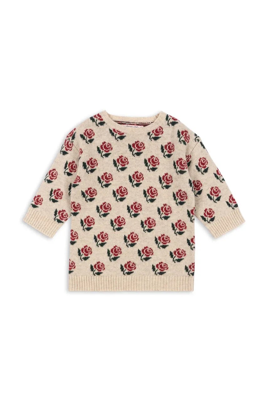 Konges sløjd rochie pentru copii cu lână BELOU KNIT DRESS Konges sløjd rochie pentru copii cu lână BELOU KNIT DRESS