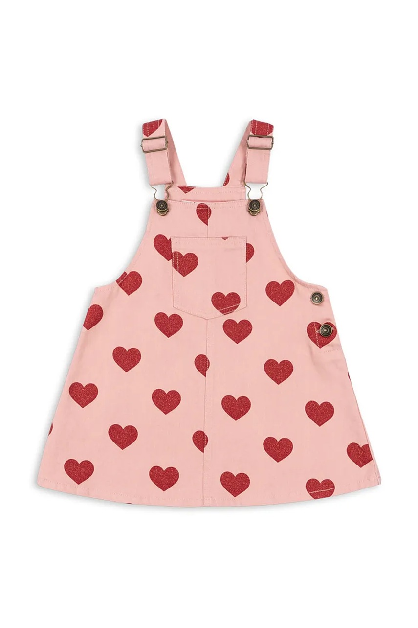 Rochie din bumbac pentru copii MAGOT OVERALL DRESS GOTS Rochie din bumbac pentru copii MAGOT OVERALL DRESS GOTS