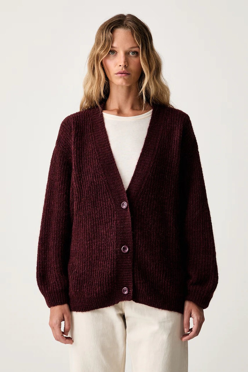 Cardigan pentru femei cu amestec de lână – American Vintage Cardigan pentru femei cu amestec de lână – American Vintage
