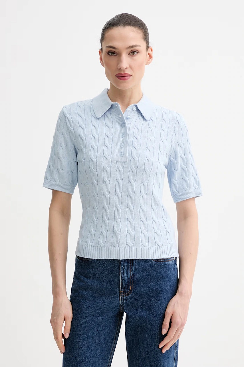 Pulover gestuz cu mâneca scurtă pentru damen cu viscoză Pulover gestuz cu mâneca scurtă pentru damen cu viscoză