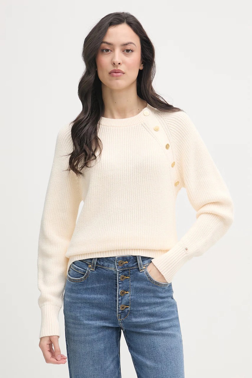 Pulover pentru femei tommy hilfiger, din bumbac Pulover pentru femei tommy hilfiger, din bumbac