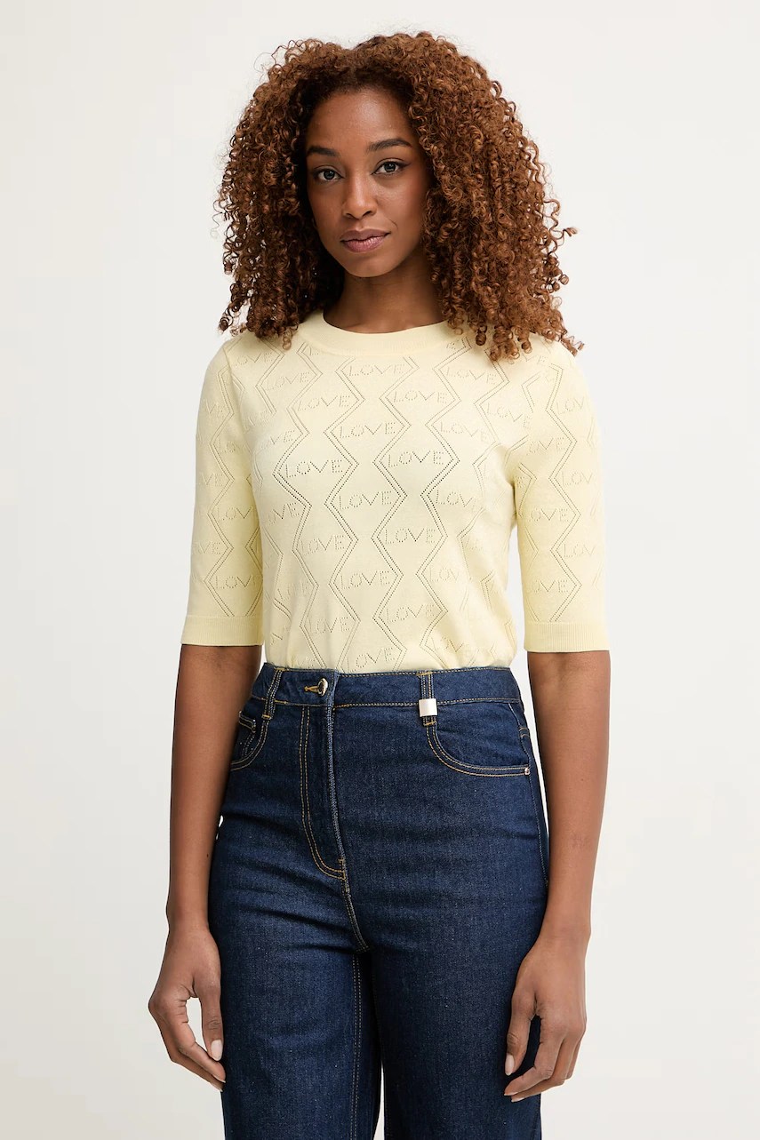 Tricou tricotat pentru femei morgan cu vâscoză Tricou tricotat pentru femei morgan cu vâscoză