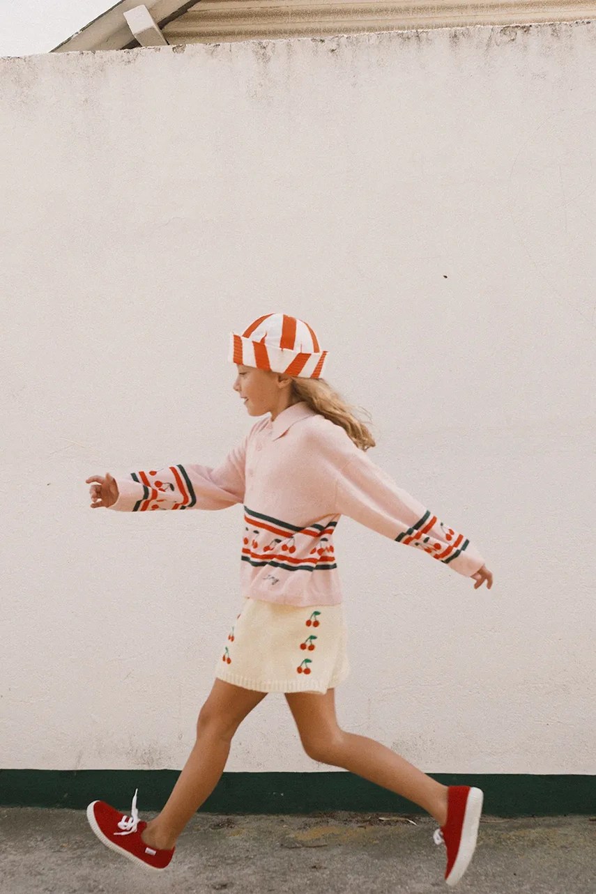 Pulover de bumbac pentru copii tinycottons CHERRIES SWEATER Pulover de bumbac pentru copii tinycottons CHERRIES SWEATER