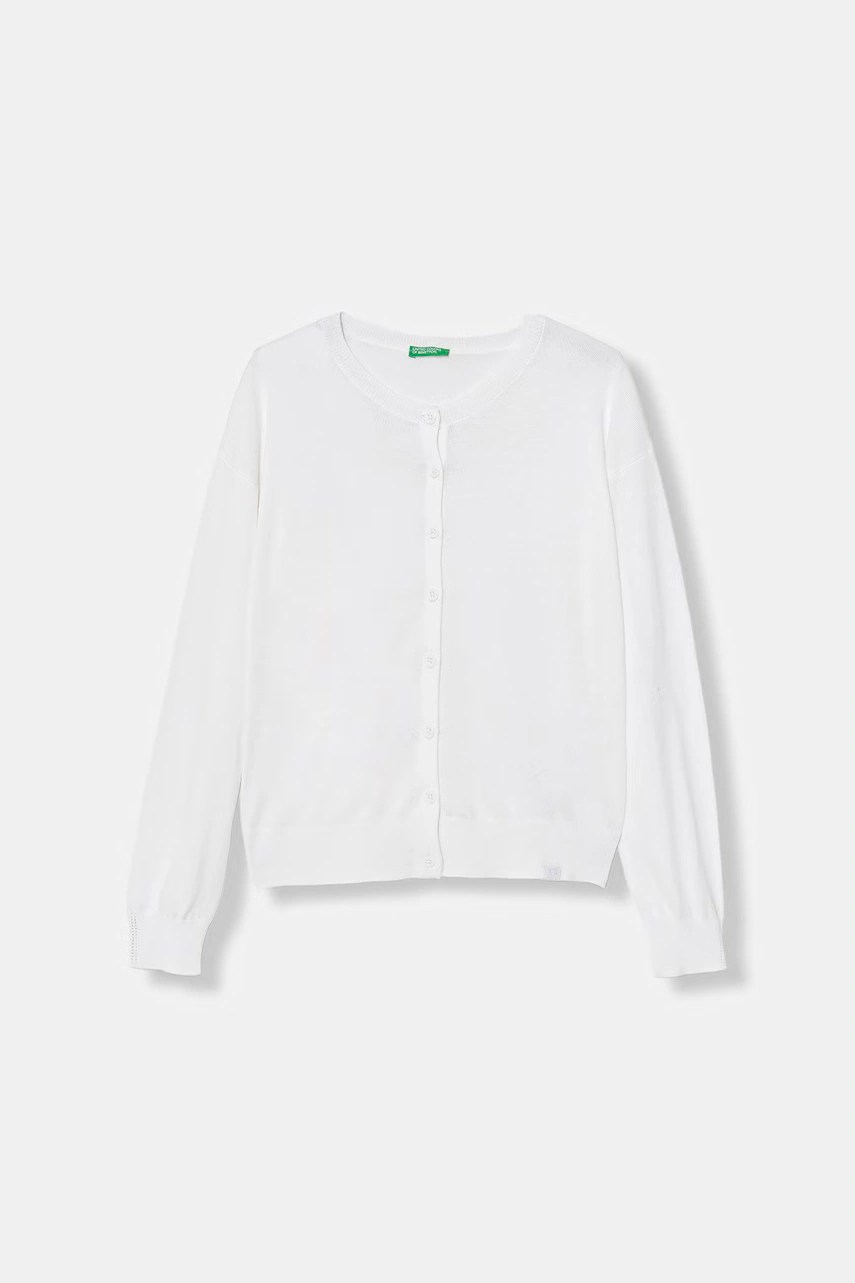 Cardigan united colors of benetton pentru copii, din bumbac Cardigan united colors of benetton pentru copii, din bumbac