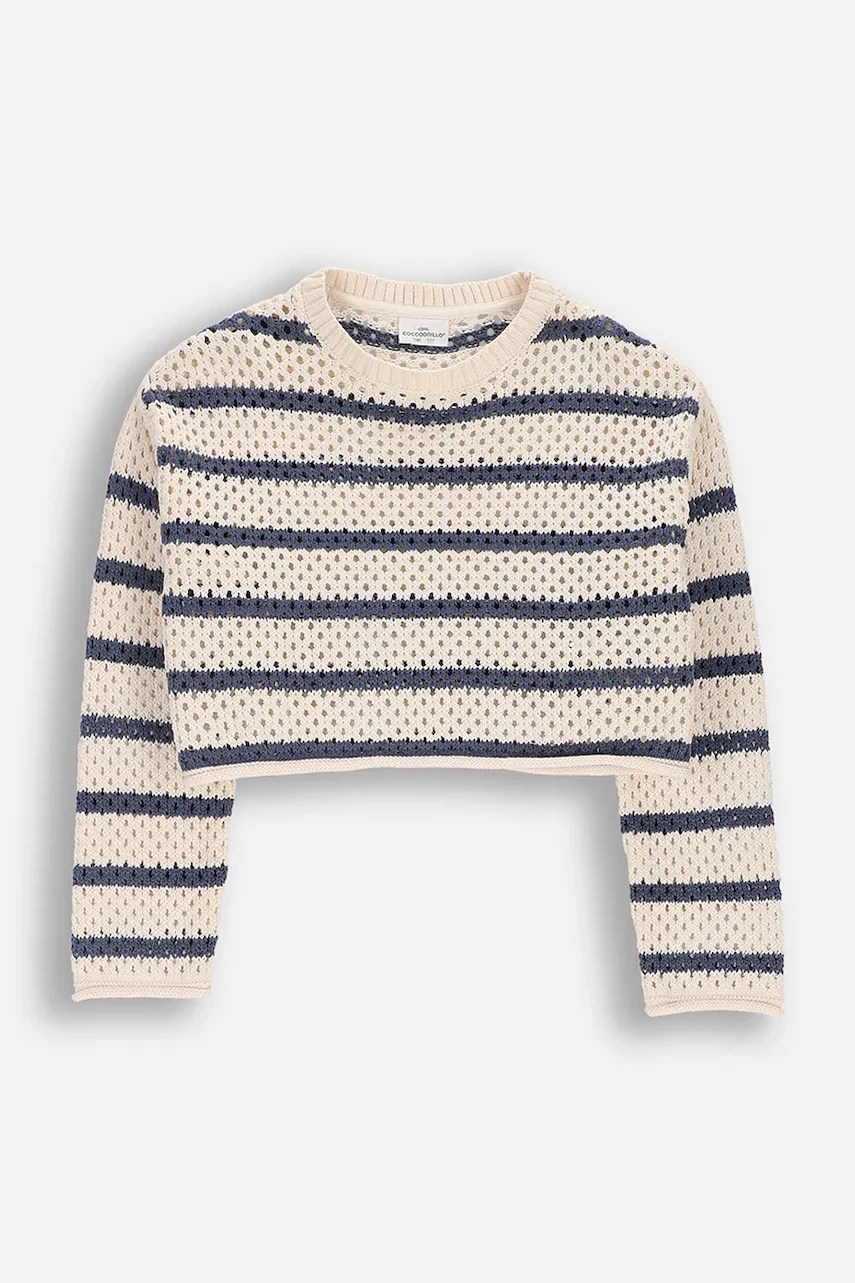 Pulover coccodrillo pentru copii din bumbac Pulover coccodrillo pentru copii din bumbac