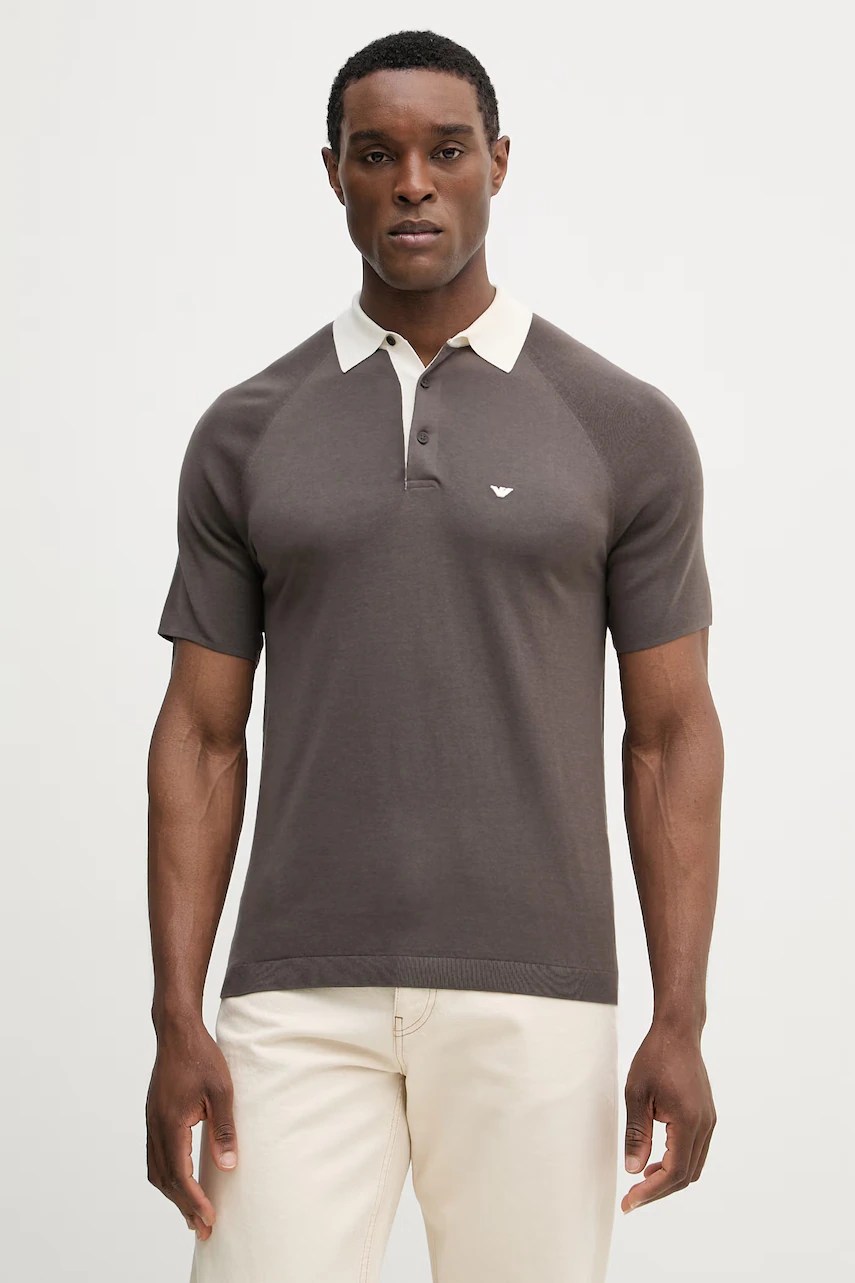 Tricou polo emporio armani din mătase Tricou polo emporio armani din mătase