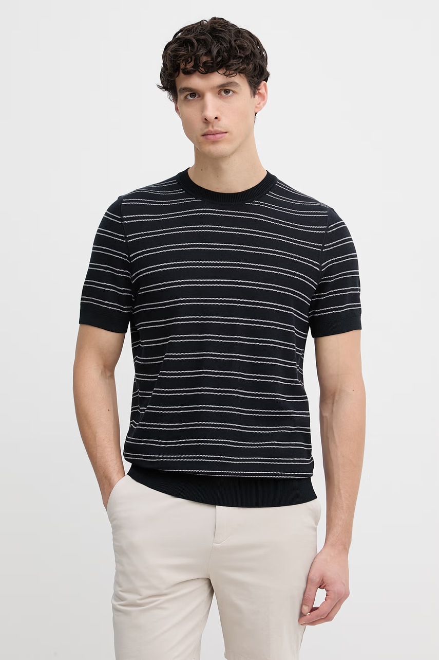 Tricou BOSS pentru bărbați, din bumbac Nalon Tricou BOSS pentru bărbați, din bumbac Nalon