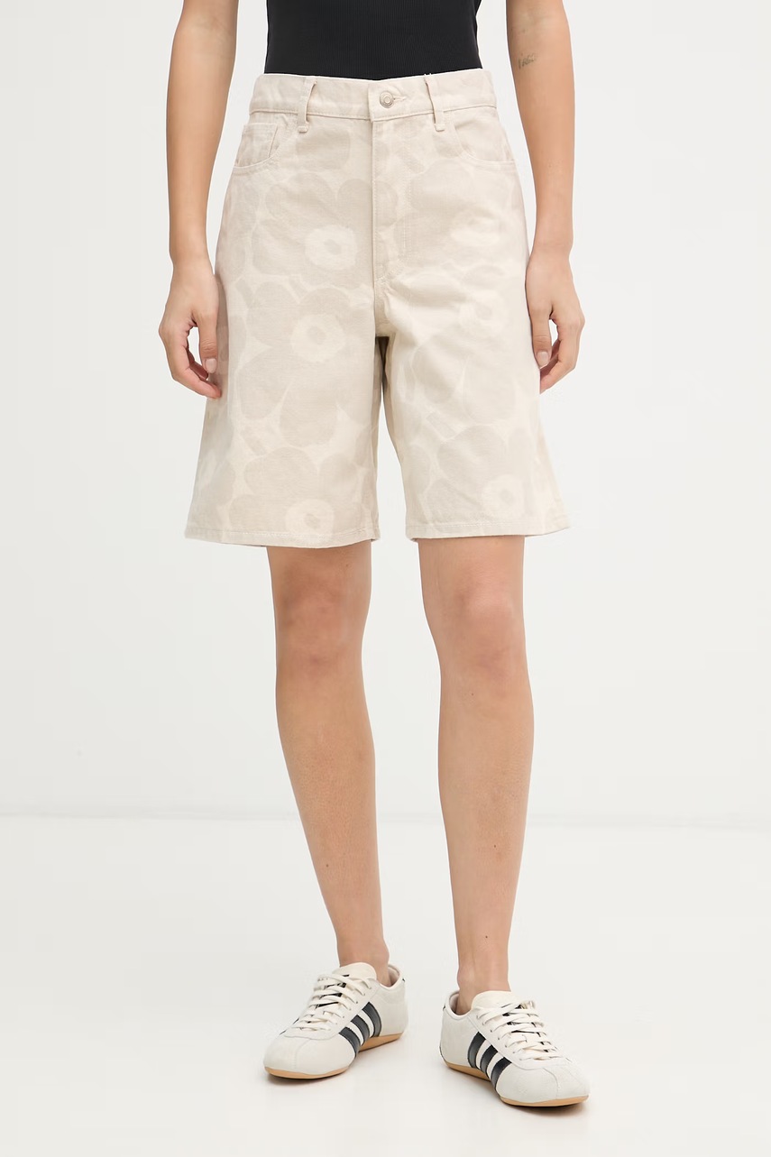 Pantaloni scurți marimekko pentru femei, din denim Pantaloni scurți marimekko pentru femei, din denim