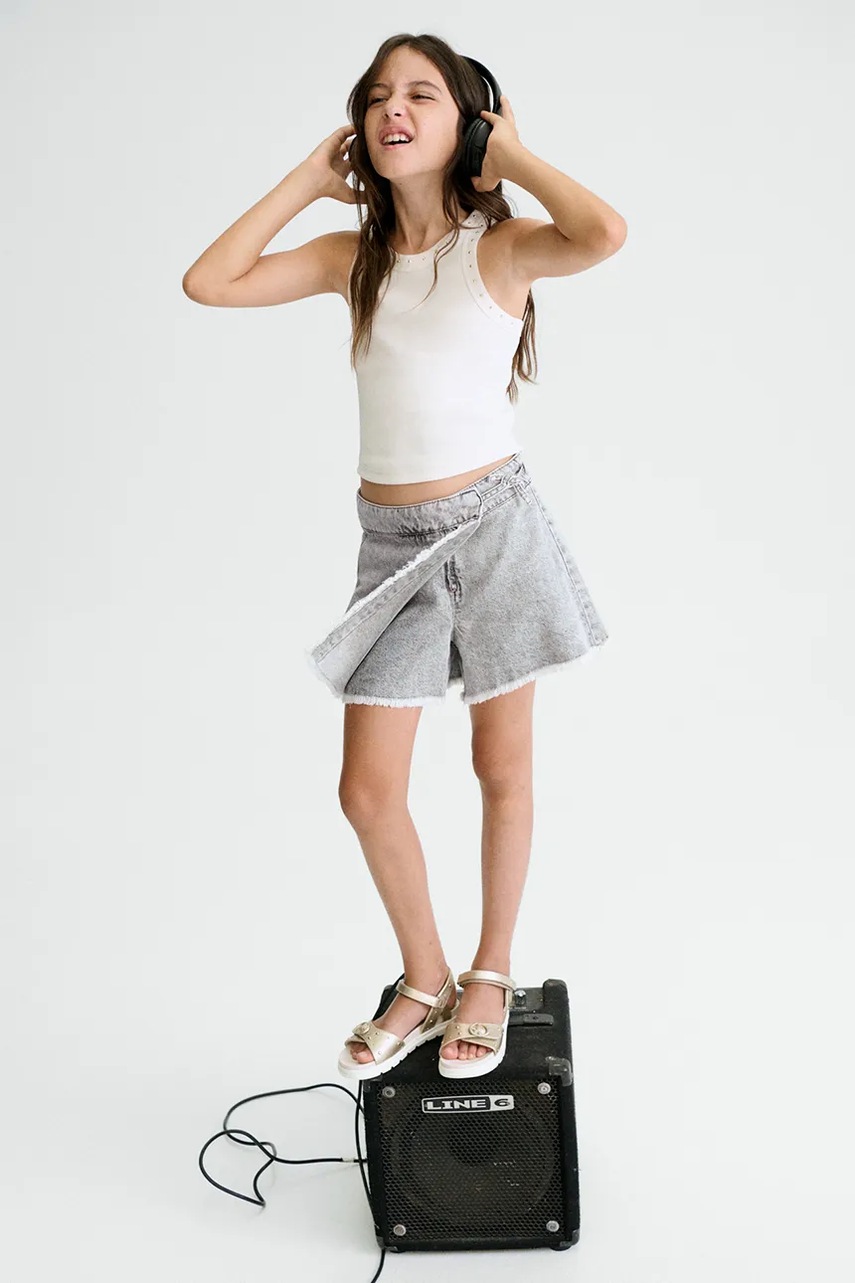 Fustă-pantalon mayoral din denim pentru copii Fustă-pantalon mayoral din denim pentru copii