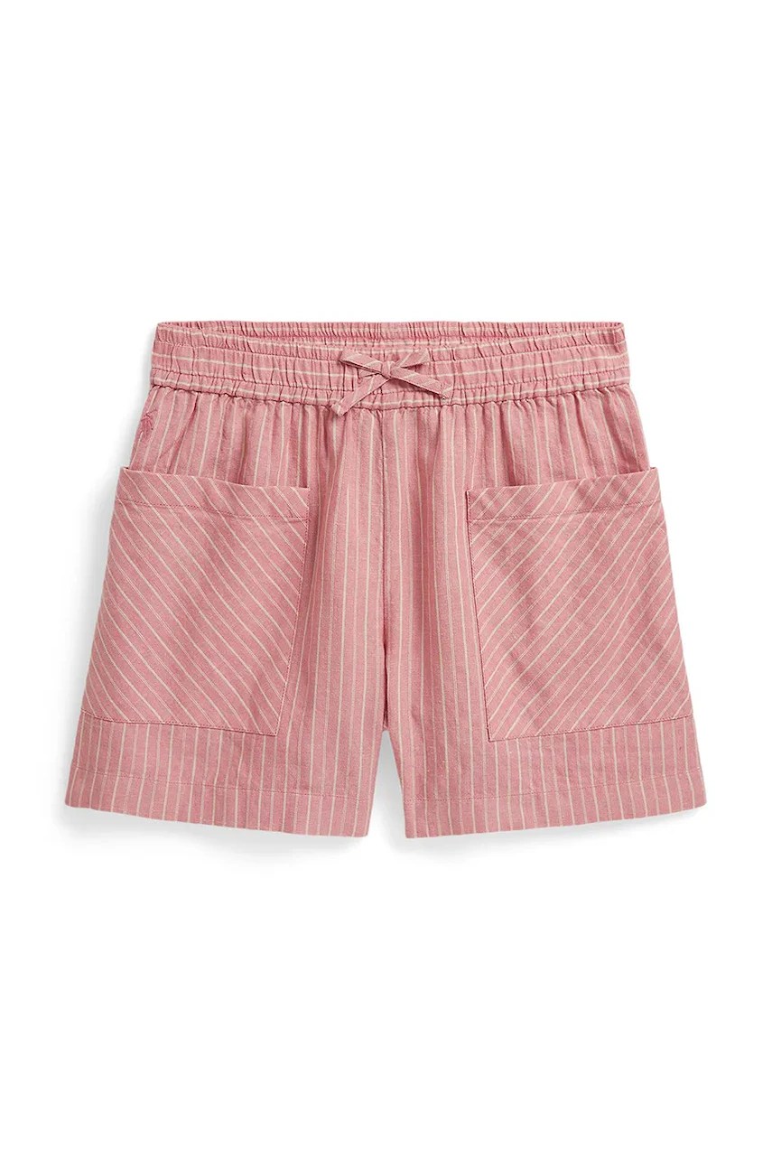 Pantaloni scurți de in pentru copii polo ralph lauren Pantaloni scurți de in pentru copii polo ralph lauren