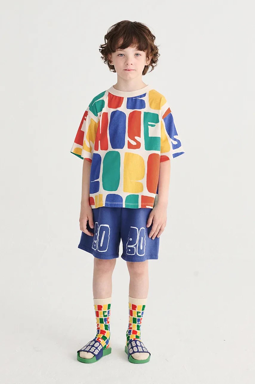 Pantaloni scurți din bumbac pentru copii bobo choses Pantaloni scurți din bumbac pentru copii bobo choses