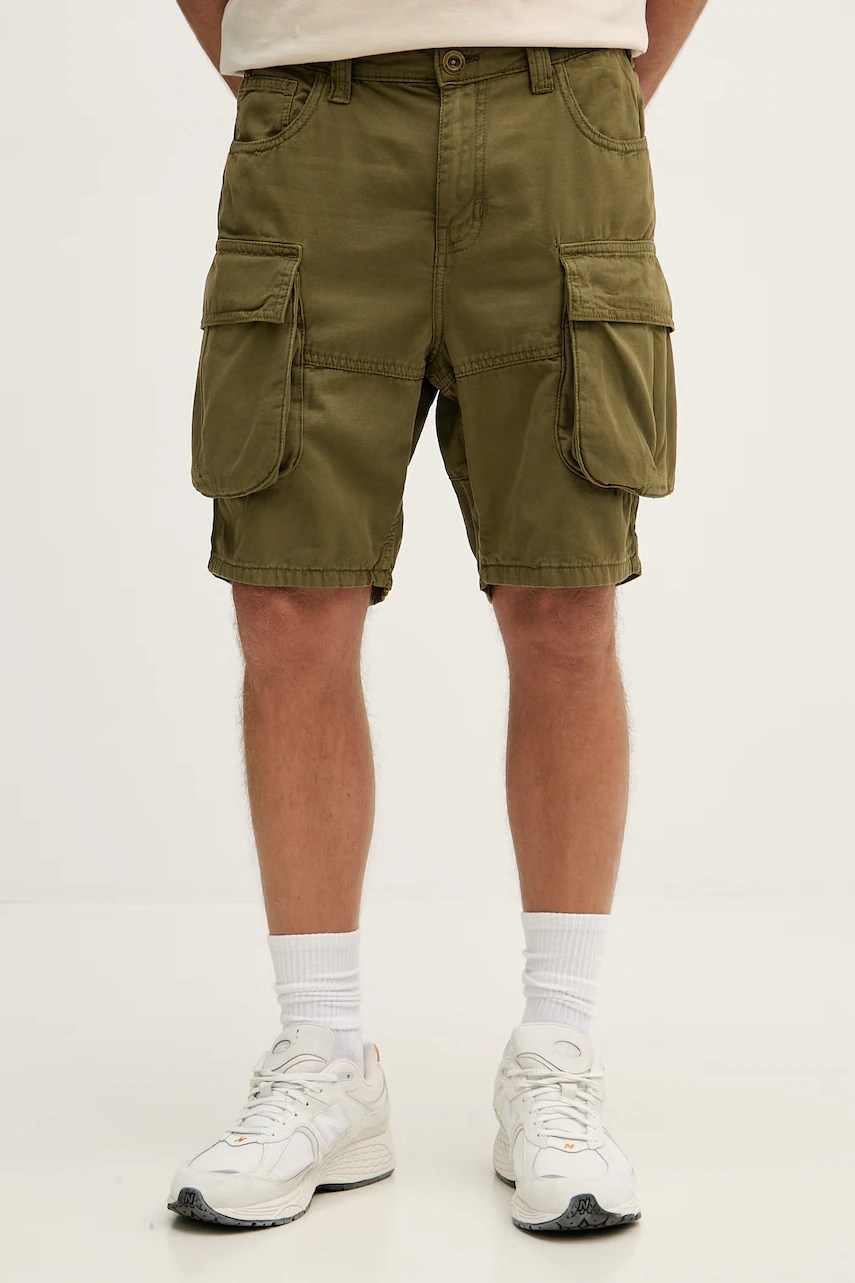 Pantaloni scurți cargo alpha industries pentru bărbați, din bumbac Canvas Pantaloni scurți cargo alpha industries pentru bărbați, din bumbac Canvas