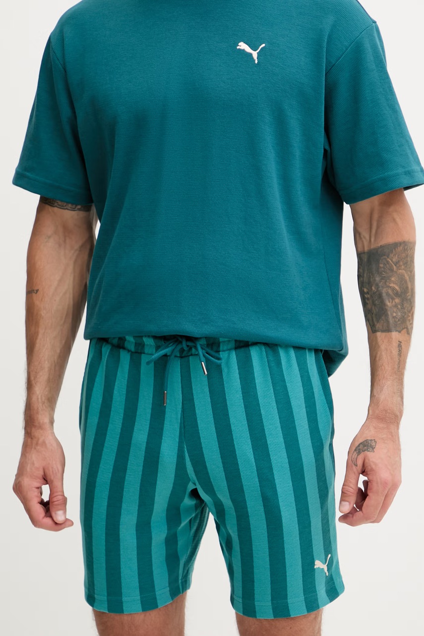 Pantaloni scurți de trening Puma pentru bărbați, din bumbac Pantaloni scurți de trening Puma pentru bărbați, din bumbac