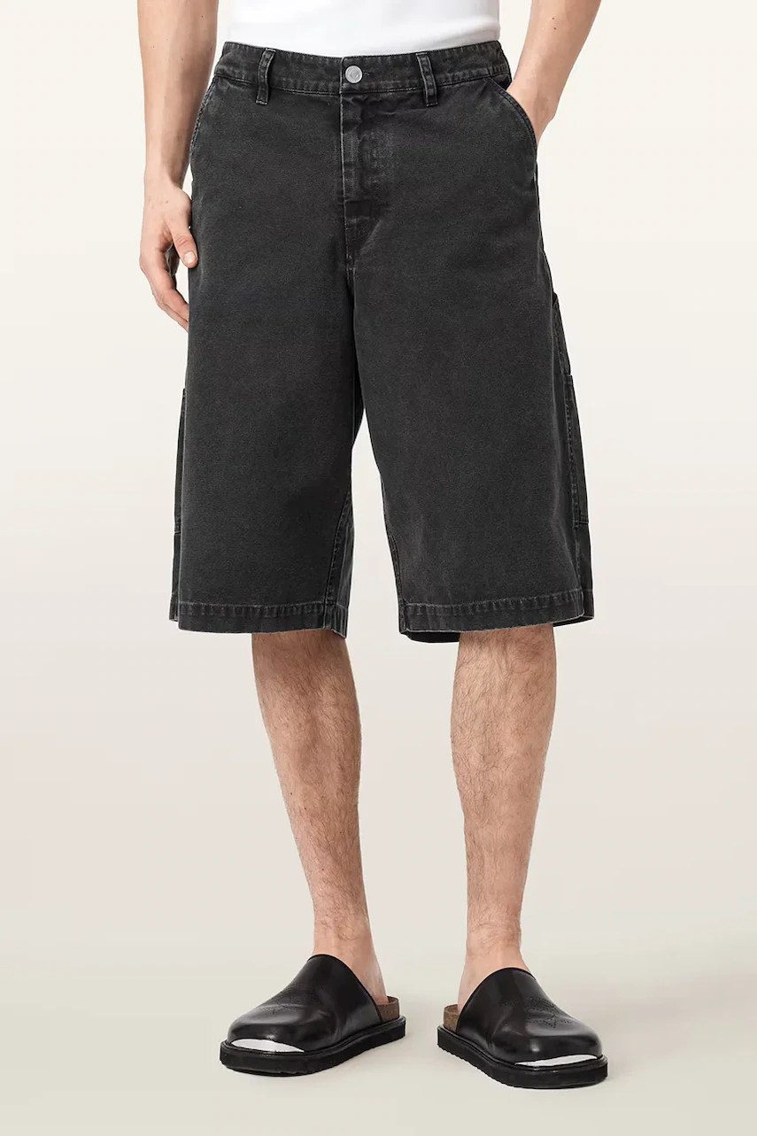 Pantaloni scurți cargo pentru bărbați AllSaints, din bumbac JACKSON Pantaloni scurți cargo pentru bărbați AllSaints, din bumbac JACKSON